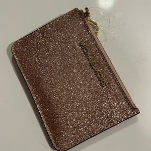 Glitter mini wallet keychain